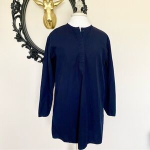 Topshop Boutique Navy Blue Long Sleeve Tunic Top